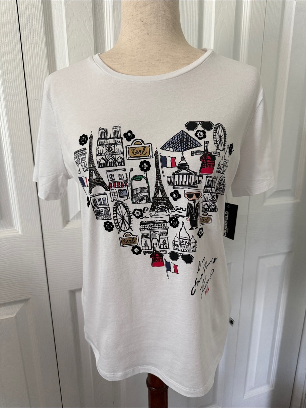 Karl Lagerfeld Paris Women's T-Shirts Sz M